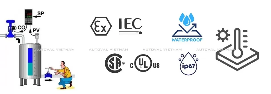 tiêu chuẩn kháng nước và tiêu chuẩn phòng nổ của van điện