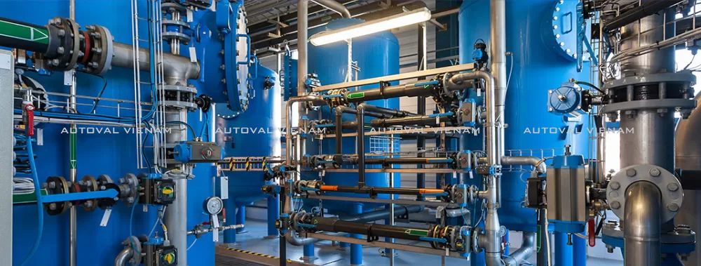  Van điện hệ thống chiller, Van điện bơm chiller, van điều khiển điện trong hệ thống HVAC