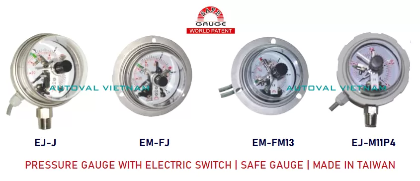 Safe Gauge - Thương hiệu đồng hồ áp suất Đài Loan - Hàng nhập đủ chứng chỉ C/O & Test Report & Tem kiểm định cho dự án - Đồng hồ áp suất Safe Gauge Đài Loan - Đồng hồ áp suất inox SUSS304 - Đồng hồ chân không Safe Gauge