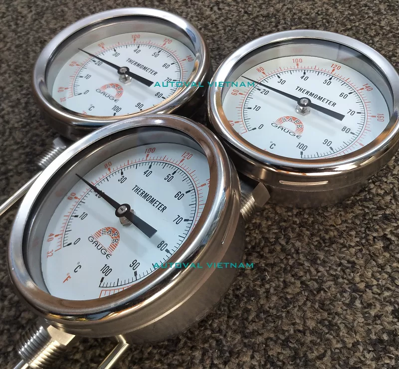 Nhà sản xuất: Hwa Chih Technology (Safe Gauge/ Đài Loan) | Hàng nhập đủ chứng chỉ C/O & Test Report & Tem kiểm định cho dự án - Đồng hồ nhiệt độ chân đứng Safe Gauge BS - Đồng hồ nhiệt độ inox chân đứng BS- Thương hiệu uy tín đồng hồ nhiệt độ Đài Loan