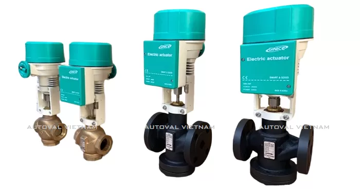 Van điện Ginice Korea nhập khẩu | Van điện 3 ngả Ginice | Van điện tuyến tính Ginice | Van điện nước nóng HVAC | Van điện nước lạnh HVAC | Van điện Siemens VXF | Van điện Danfoss VL2/3,VRB2/3 | Van điện Honeywell V50 | Van điện Spirax sarco AEL6/7/8