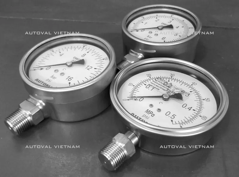 Autoval Vietnam chuyên cung cấp thiết bị đo áp lực, đồng hồ áp suất, cảm biến áp suất nhập khẩu | Đồng hồ áp suất Automa Hàn Quốc | Đồng hồ áp suất EN 837-1 European Standard