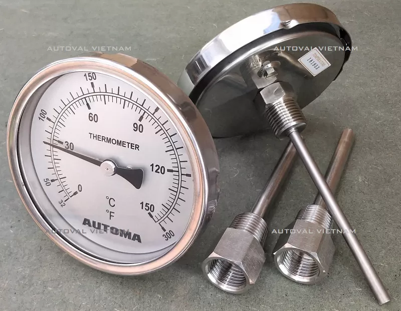 Vật liệu SS304 | BSPT | NPT | FLGD | CLAMP | SCH40 | SCH80 | Nhập khẩu  | Ống bảo vệ Thermowell | Ống bảo vệ đồng hồ nhiệt độ Hàn Quốc nhập khẩu