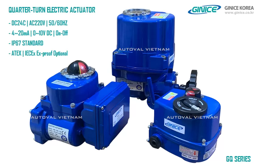 Bộ tác động điện - Van điện Ginice Hàn Quốc