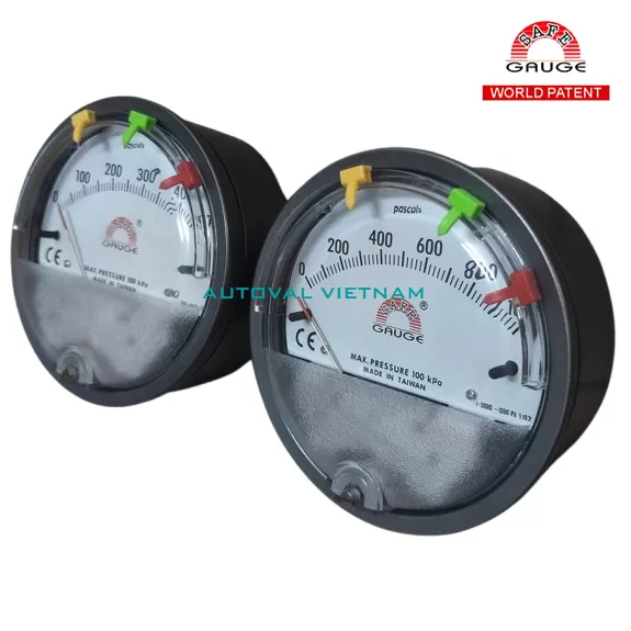 Đồng hồ chênh áp phòng sạch | J-5000 | Safe Gauge