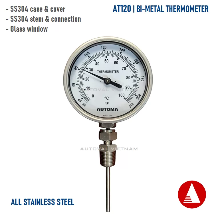 Đồng hồ nhiệt độ AT120 | Automa Brand