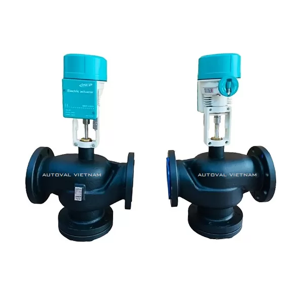 Van điện 2 ngả gang bích | 10K | GVF21 | Ginice Korea