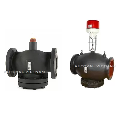 Van điện 2 ngả gang bích | 20K | GVF22 | Ginice Korea