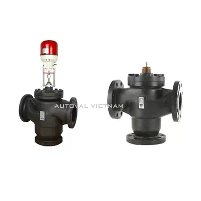 Van điện 3 ngả gang bích | 10K | GXF21 | Ginice Korea